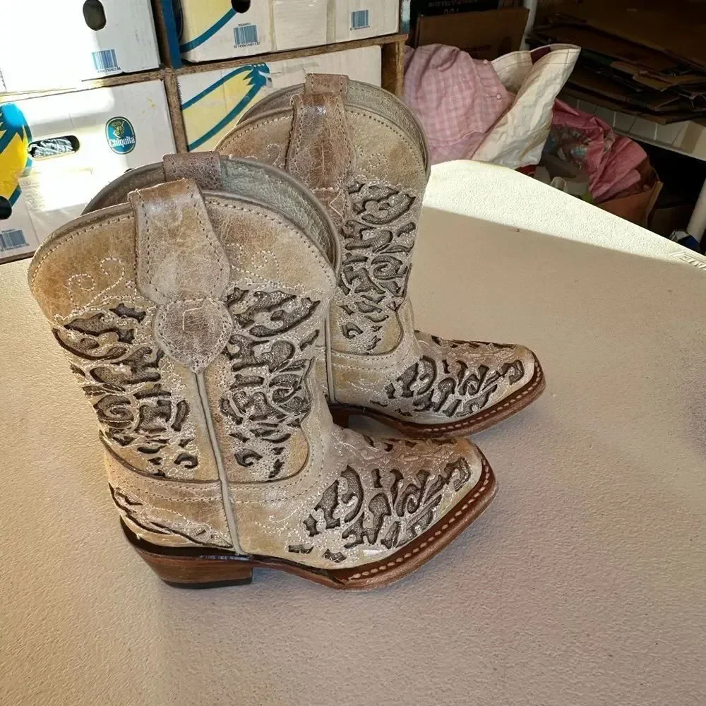 Tan Western Cowboy Boots